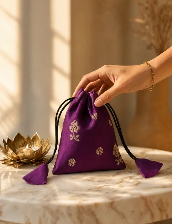 Subtle Buti Design Potli