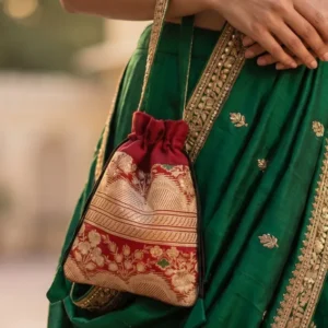 Rich woven textured Potli