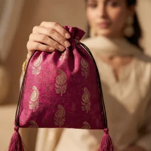 Minimal Paisley Royale Potli