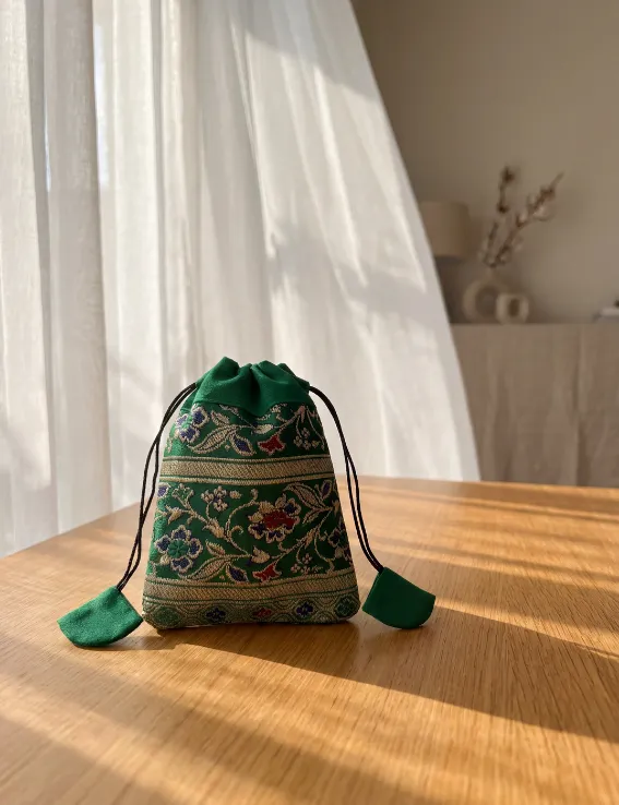 Floral Weave Royale Potli