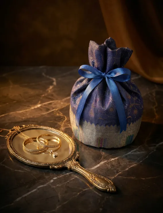 Heritage Zari Round Potli