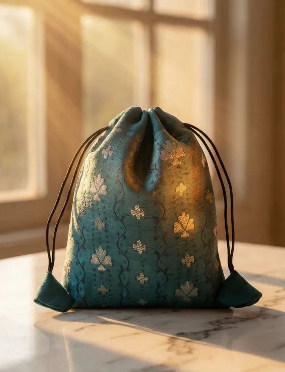 Botanical Weave Potli