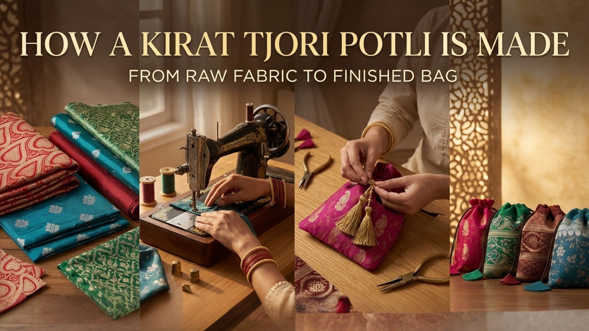 handcrafted potli bag