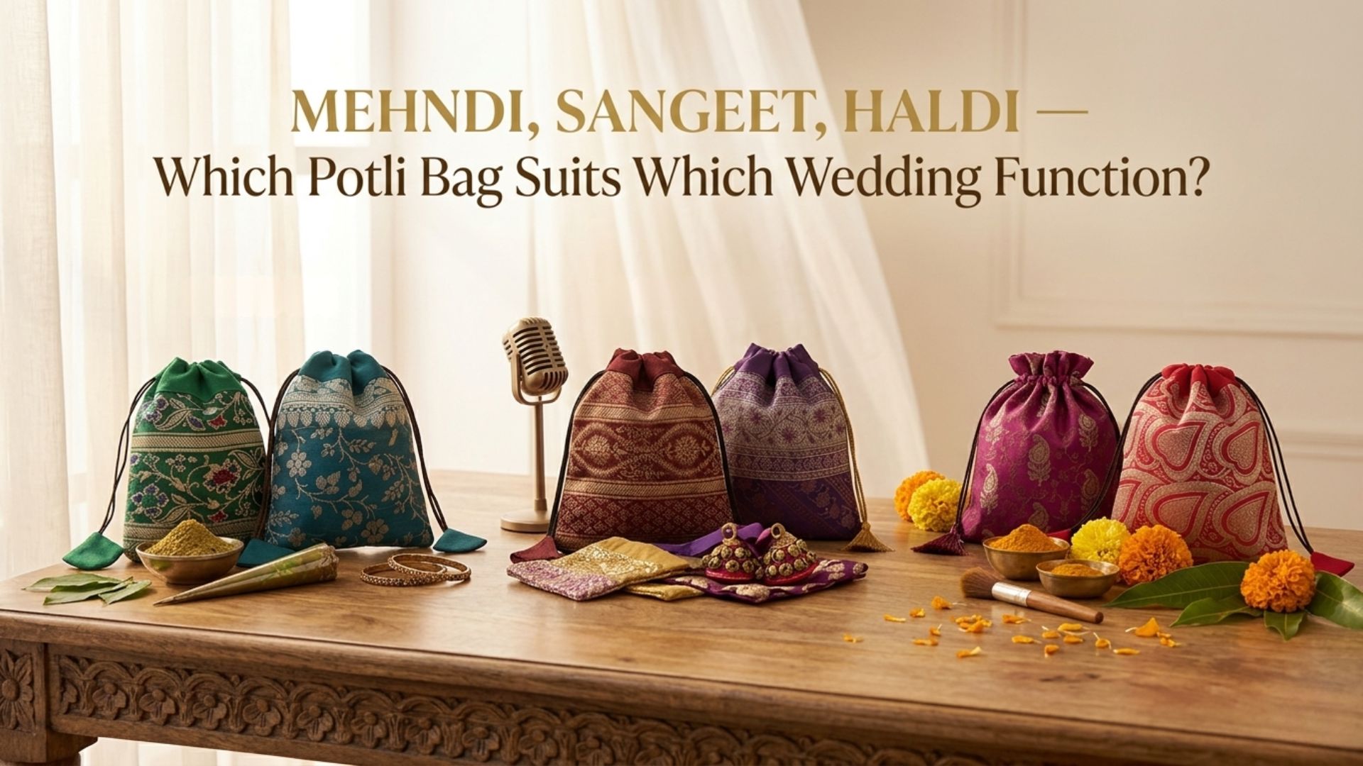 bags for Indian wedding functions