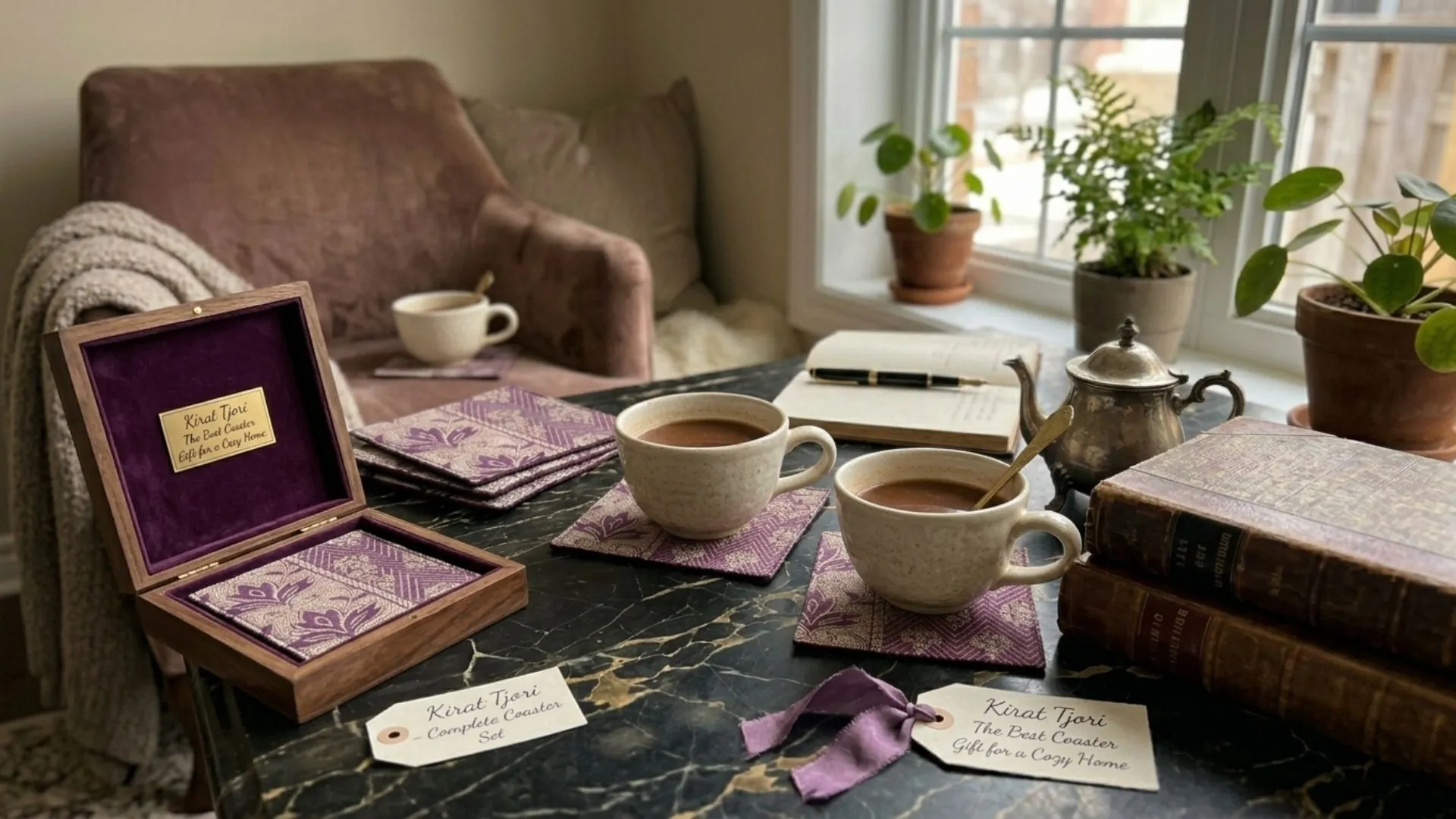 handicrafted coasters