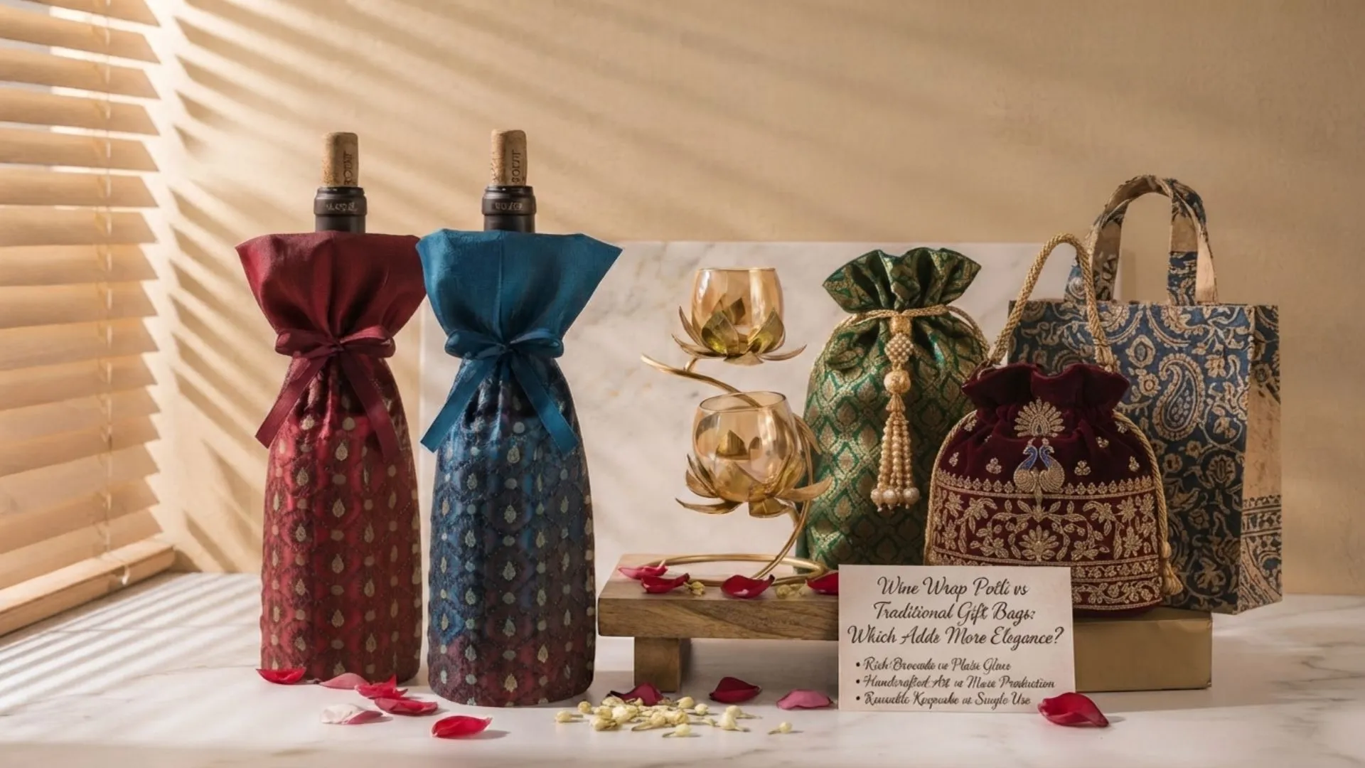 Wine Wrap Potli